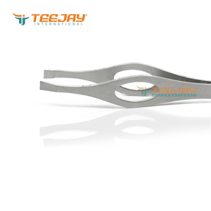 Pinza para Cejas Antiestática de Acero Inoxidable TEEJAY con Empuñadura en Forma de Huevo, Punta Inclinada y Punta Fina - La Mejor Herramienta para Maquillaje de Cejas - Product Image 3