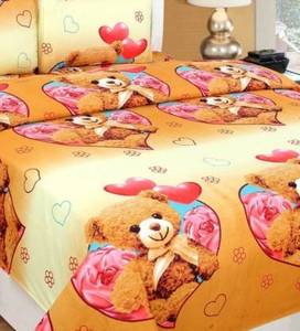 Moderno 300TC Polialgodón Doble 3D Impreso All-Season Wedding Kit de cuatro piezas Juego de sábanas - Product Image 3