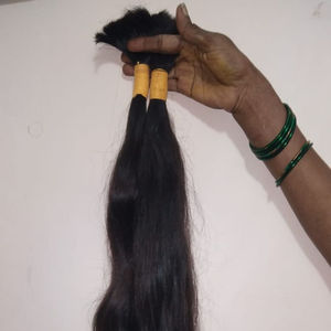 Nueva llegada de calidad superior 100% cabello humano. Cabello humano crudo a granel sin trama. Cabello a granel de alta calidad premium de Chennai - Product Image 1