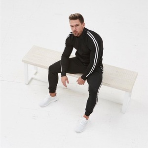 ชุดวอร์มนักวิ่ง Jogger,ชุดวิ่งผ้าฝ้าย100% สำหรับผู้ชายมีฮู้ดปักโลโก้ - Product Image 5