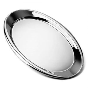 Stainless Steel <b>Round</b> Food Tray Eco-Friendly Steamable Multifunction High Quality - Product Image 1