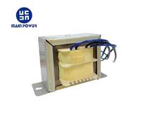 Transformateur de puissance monophasé de haute qualité 20W-500W, laminations EI, 50/60Hz, bobinage en cuivre personnalisable, bobine toroïdale en silicium