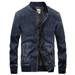 Chaquetas Bomber Vaqueras de Invierno para Hombre, Lavadas, Transpirables, Tallas Grandes - Product Image 1
