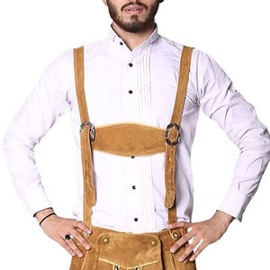 กางเกงขาสั้น Lederhosen,กางเกงขาสั้นสีฟ้าปรับแต่งได้กางเกงขาสั้นบาวาเรียพร้อมบริการ OEM กางเกงขาสั้นหนังเยอรมัน - Product Image 3