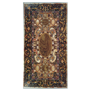 Marble Exquisite Pietra Dura Inlay <b>Work</b> Dining <b>Table</b> Top - Product Image 1