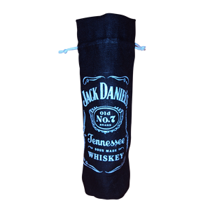 Sac à vin en toile de jute réutilisable personnalisé en gros, directement de l'usine, avec impression sérigraphique personnalisée - Product Image 1