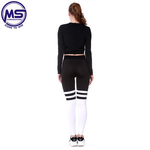 High Quality Custom Women's Gym Fitness Sports <b>Leggings</b> with Logo at Waist Wholesale Sports Wear - Product Image 5