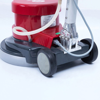 Gewerbliche Bodenreinigungsmaschine, Bürsten für Boden und Teppich sowie Padhalter, 17 Zoll, mit leistungsstarkem 1100W Elektromotor und 154 U/min