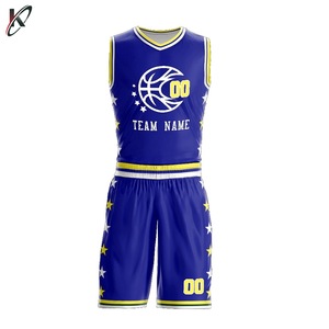 Tenue d'équipe de sport personnalisée par sublimation, respirante, grande taille, haute qualité, 100 % polyester, ensemble uniforme de basketball entièrement imprimé - Product Image 4