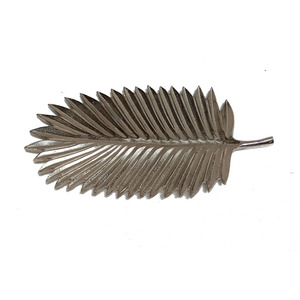 Modish Metal Leaf <b>Decorative</b> <b>Plate</b> Polished Minimalist Design Plant Pattern Shape New Designed Home <b>Decorative</b> Aluminum Dish - Product Image 5