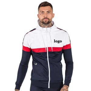 Offre Spéciale tendance design mode bande latérale en gros meilleure qualité dernier style fermeture éclair survêtement hommes survêtement matériel personnalisé - Product Image 3