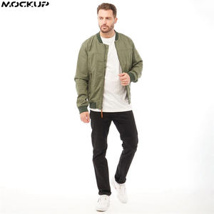 Blouson Bomber en Satin d'Hiver pour Hommes, Logo Personnalisé Brodé, Style Baseball, Bordures Côtelées Légères, Vente en Gros - Product Image 3