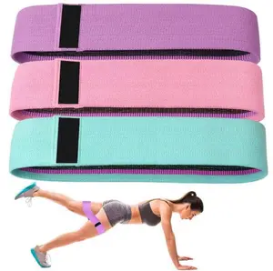 Hot Selling Fitness Stretch Cotton Fabric Hip Training Resistance Band Tension Ring Body