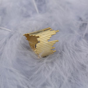 Anillo ajustable de forma Irregular, diseño único, joyería de plata de ley 925 turca, venta al por mayor - Product Image 4