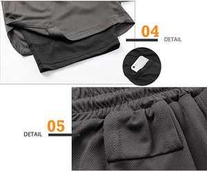 Shorts de course à pied pour hommes, personnalisable, - Product Image 2