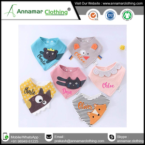 Baberos de algodón con estampado personalizado, Bandana para bebé - Product Image 3