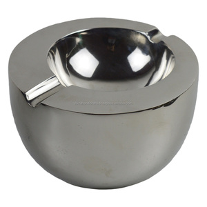 Modern Design Silver Ashtray With Plated Finishing Decor <b>Bar</b> Home and Hotel Office Design Ashtrays - Product Image 1