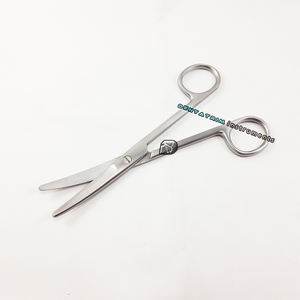 Lot de 5 ciseaux chirurgicales courbes en acier inoxydable, outil en acier inoxydable, de haute qualité, Instruments chirurgicaux généraux - Product Image 1