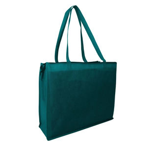 Bolsa de compras no tejida laminada reciclada con impresión completa, con bolsa de mano en blanco de alta calidad - Product Image 2