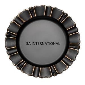 Assiettes de chargeur uniques nickelées, fournisseur indien décoratif de table de restaurant, plateau de service, assiette de chargeur, vaisselle - Product Image 4