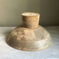 Bol en bois de haute qualité, best-seller, avec pied, décoration de table, bol à salade en bois de manguier pour les festivals et l'usage quotidien