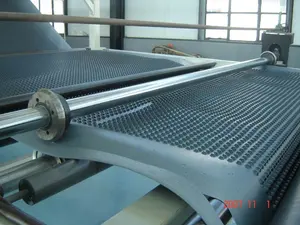 China Gemaakt Extruder Machine Voor Het Maken Van Hdpe Pvc Plastic Waterdichte Kuiltjes Drainage Membraan Plaat Paneel Productielijn