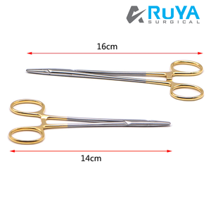 Stainless Steel Dental TC Tip Needle Holders Orthodontic <b>Plier</b> With Half Gold Plated Handle Surgical Instrument Tools Implant CE - Product Image 2