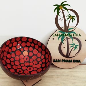 BOLS LAQUÉS EN COQUILLE DE NOIX DE COCO COQUILLE D'OEUF AVEC DE NOMBREUX MOTIFS DU VIETNAM DE HAUTE QUALITÉ ET À BAS PRIX/CONÇU DE NOIX DE COCO - Product Image 2