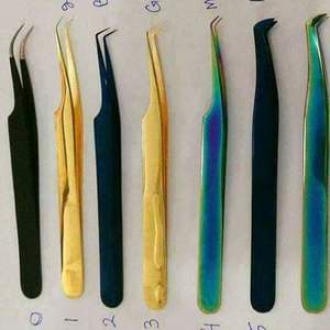 Pince à épiler professionnelle pour extensions de cils avec logo personnalisé - Product Image 3