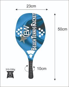 Raquettes de beach tennis personnalisées 100% fibre de verre, raquette de paddle/Padel avec poignée en fibre de carbone, poids 320-340g, votre logo, votre couleur - Product Image 2