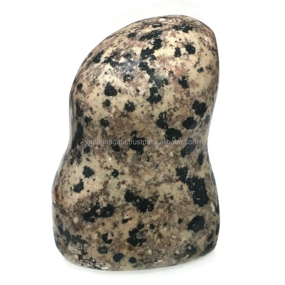 Atacado Dalmatian Jasper Pedra Polido Tumbled Dálmata Pedra Reiki chakra cristais cura para venda