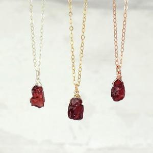 เครื่องประดับผู้หญิงทำด้วยมือที่สวยงาม92.5เงินสเตอร์ลิงเครื่องประดับ18 "สร้อยคอโหราศาสตร์โกเมนยาวเป็นของขวัญสำหรับการแตกหัก - Product Image 4