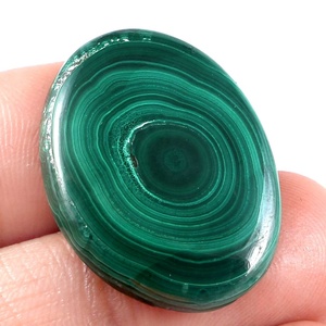 Lote al por mayor de piedras de malaquita verde natural, cabujones iridiscentes, calidad AAA, 10 quilates, tamaño 100, para fabricación de joyería - Product Image 5