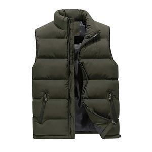 Chaqueta Acolchada Impermeable de Invierno para Hombre, de Alta Calidad, con Capucha, Bordada, Cuello Alto, Sin Mangas, Informal, para Trabajo - Product Image 1