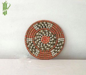 Plaque en jonc de mer du Vietnam avec cordons en plastique, décorations murales pour la maison avec le meilleur fournisseur de haute qualité - Product Image 2