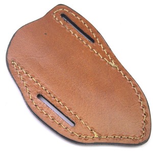 Gaine en cuir crêpe grain riche OEM fabriquée en usine prix d'usine pour couteaux à lame fixe/pliante - Product Image 3