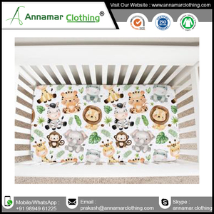 Custom Print Unisex Baby Fitted Crib Sheet - Product Image 5