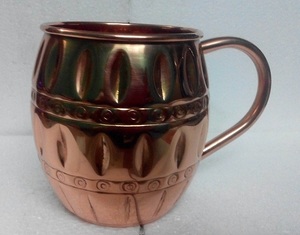 Taza de Mula esmaltada moderna decorativa al por mayor hecha a mano con logotipo personalizado estampado taza de Mula esmaltada cocina y mesa - Product Image 4