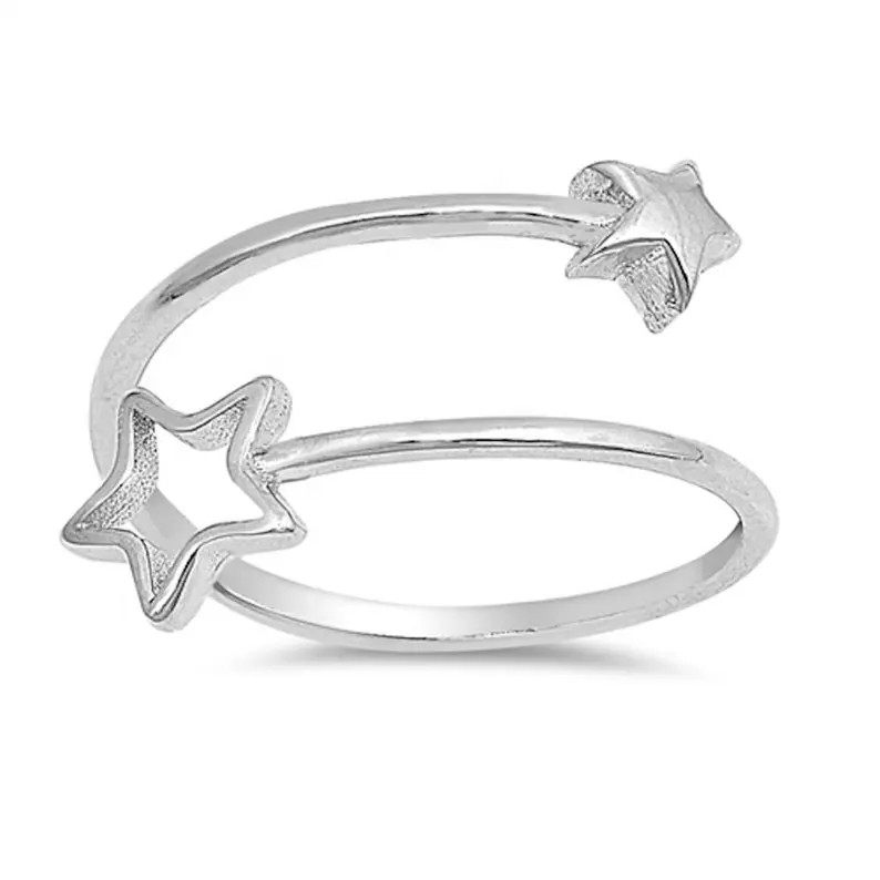 925 Sterling Silver Handmade Double Star Ring Beautiful Silver Ring Jewelry Buy Online From Stones Manufacturer At Dealer Price