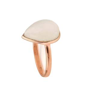 2025 meilleure qualité 925 argent Sterling femmes cadeau de mariage bague blanc pierre de lune Rose éternité Vermeil réglage de lunette naturelle - Product Image 4