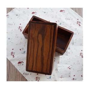 กล่องอาหารกลางวันทำจากไม้ทรงสี่เหลี่ยมผืนผ้ากล่องอาหารกลางวันออกแบบได้ตามต้องการขนาด - Product Image 1