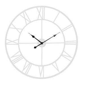 Reloj de pared de Metal cubierto de polvo blanco, redondo, decorativo, de lujo, de diseñador para el hogar y Hotel, montado en la pared, asequible - Product Image 3