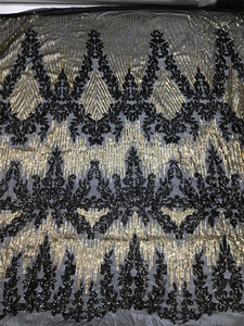 Hai Màu Sắc Có Sẵn Đầy Đủ Sequin Mua Sequin Vải Wedding Dresses <span class=keywords><strong>Net</strong></span> Vải - Product Image 2