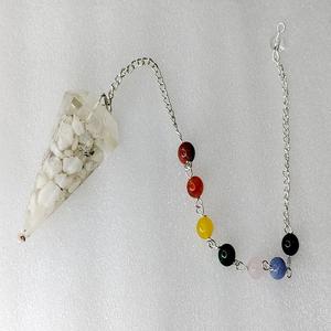 Venta al por mayor Arco Iris piedra lunar péndulo de orgón tallado cristal Natural piedra preciosa radiestesia palo curativo piedra semipreciosa artesanía venta - Product Image 1