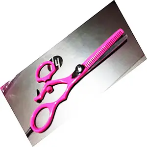 ASAP Swivel Thumb Matching Shear and Thinner (5.0 Inch) Fashion Design Beauty Sewvile Thumb Barber Hair Scissor Set
