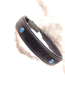 Ceintures de collier de chien en cuir véritable de qualité supérieure de luxe en gros faites à la main pour les races de chiens moyens avec le meilleur cuir véritable - Product Image 3