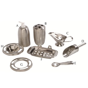 Stainless Steel Eco-Friendly Eight-piece <b>Christmas</b> <b>Soap</b> <b>Dispenser</b> Set - Product Image 5