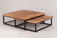 Table de thé en marbre moderne, or, luxe, rond sur le côté, Table de thé, minimaliste, peinture métallique blanche, OEM personnalisée, grande salle