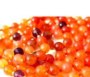 Natural Gemstone Mala <b>Necklace</b> 108 Knotted Beads Pearl <b>Healing</b> <b>Crystal</b> Stone Religious Style Fashionable Party Occasions Gifts - Product Image 3