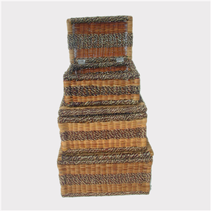 Classic Handmade <b>Large</b> Storage <b>Trunk</b> Vietnam's Bamboo and PP <b>Wicker</b> Chest Handicraft <b>Wicker</b> <b>Trunk</b> on Sale made in Vietnam - Product Image 2